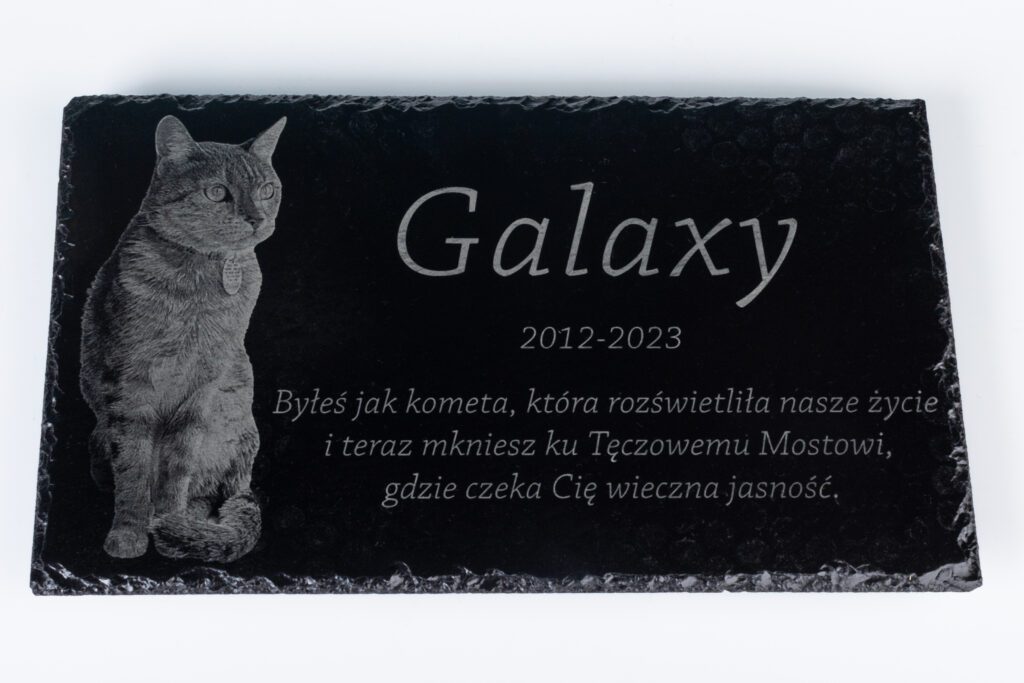 Za tęczowym mostem - Kamień nagrobny prostokątny 18 cm x 30 cm Grafika ze zdjęcia